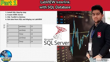 LabVIEW | SQL interlink with LabVIEW | Part 1 | LabVIEW + SQL | LabVIEW Programming