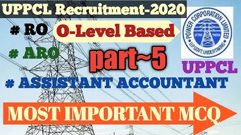 #Baghelstudy,#UPPCL,#Assistantaccountant, RO/ARO/AA(UPPCL) O-LEVEL Based by Lalji Baghel