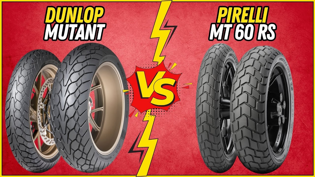Dunlop Mutant vs Pirelli MT 60 RS: Sport vs Adventure Tire Comparison
