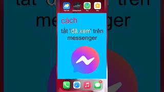 Cách tắt đã xem trên messenger mới nhất 2026 #tuannhatnhoa #messenger #facebook
