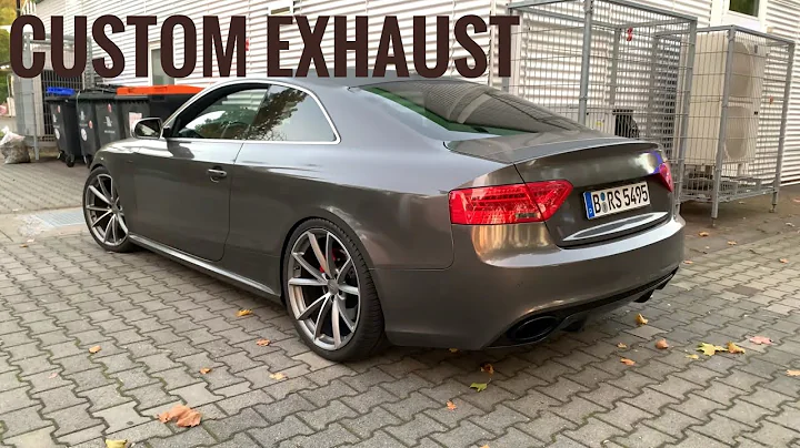 Audi RS5 4.2l V8 Custom Exhaust Revs *LOUD*