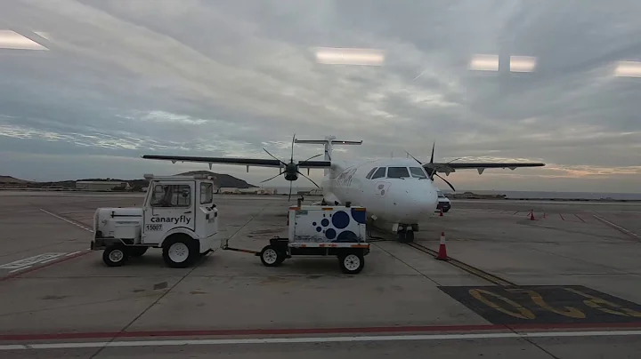 Flying Canary Fly to Tenerife. GoPro 4K