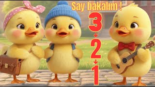 3 Küçük Ördek Badi Badi Yürüyerek 🦆 | 3’ten 1’e Sayma Şarkısı | Eğitici Çocuk Şarkıları