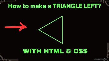 Make TRIANGLE LEFT with HTML & CSS | A Beginner