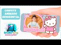 CONVITE ANIMADO HORIZONTAL HELLO KITTY ROSA - Orçamento (11) 95997-7174