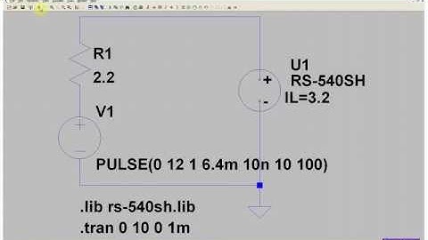 DC Motor of Torque and Speed simulation