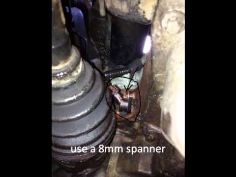 vauxhall corsa changing a crank sensor - YouTube toyota 3 0 v6 engine diagram part number 