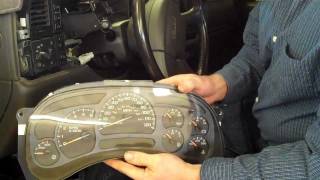 99 - 06 Silverado, Sierra, Tahoe, Yukon, Avalanche, Escalade, Suburban Instrument Cluster Removal