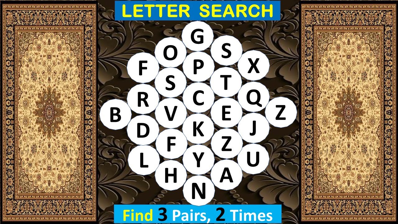 Letter Search: How Good Is Your Brain? 