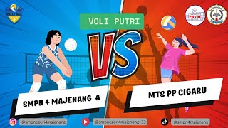 BOLA VOLI PUTRI... SMP NEGERI 4 MAJENANG A vs MTS PP CIGARU
