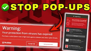 How to GET Rid of McAfee Pop Ups and Chrome Redirect Ads