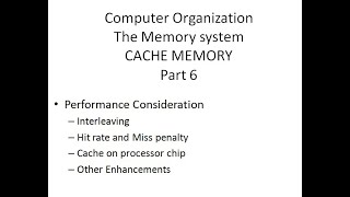 5.6 Computer Organization Memory Systems part 6