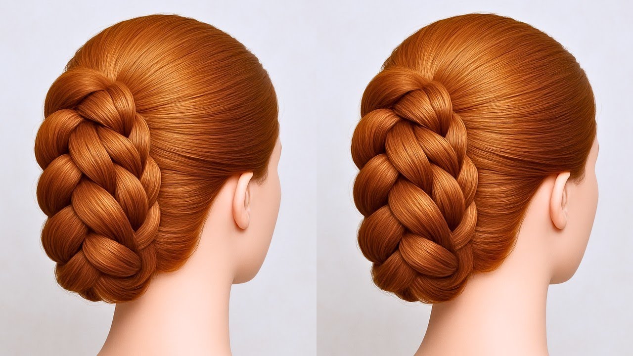 ? Latest Braided Bun Tutorial (Super-Easy) | Perfect For Medium-Long Hair | peinados