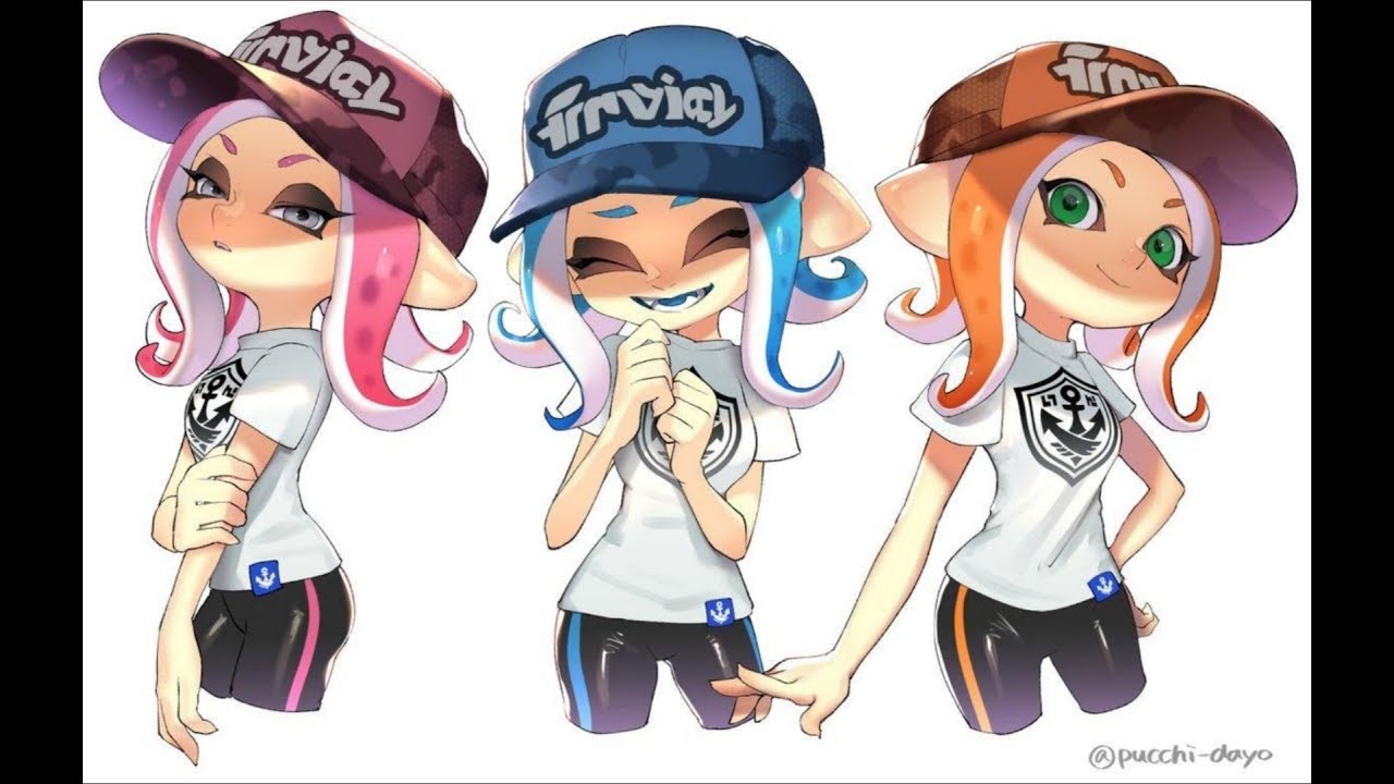 スプラトゥーン2 タコガールをno Pixのアプリ使って絵を塗ってみた Youtube