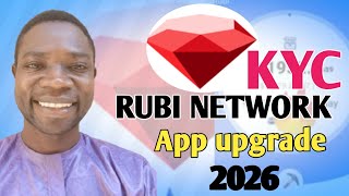 Rubi Network latest update KYC and new app version upgrade 2026 Profile
