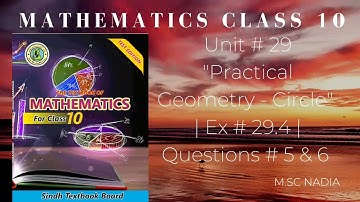 class 10 math ex 29.4 | class 10 maths chapter 29.4 | maths chapter 29.4 question 5 & 6
