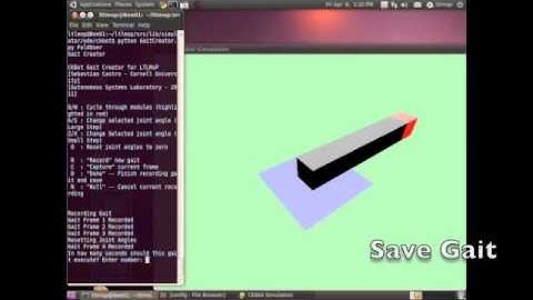Creating Gaits for Modular Robots using a Physics Simulator