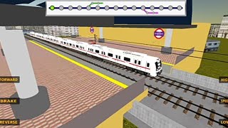 Delhi Metro Train Simulator High Speed Train Fastest Speed Test Gameplay mp4 screenshot 3