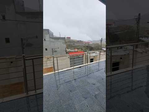 طبیعت زیبا و هوای بارانی روستای گرکین قزوین باران هوای بارانی شمال مه قزوین