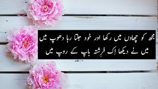 Baba Jani Poetry | Father's Love | Best Urdu Poetry for father | Father's day WhatsApp status screenshot 2
