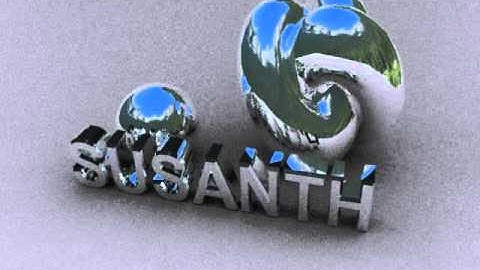 3ds max Chrome text Intro