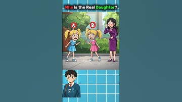 Guess करों कौन असली बेटी है?🤔#shorts #quiz #iqtest #riddles