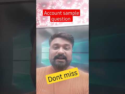 account sample question