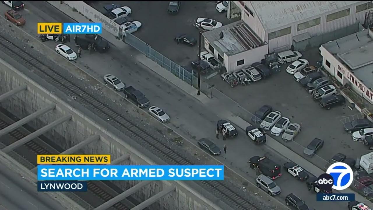 Search for armed suspect underway in Lynwood YouTube
