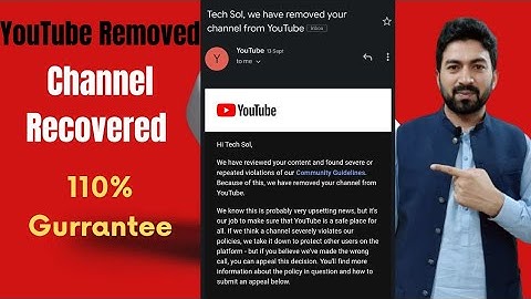 Youtube channel 110% recovered | How to recover terminated Youtube channel | step by step