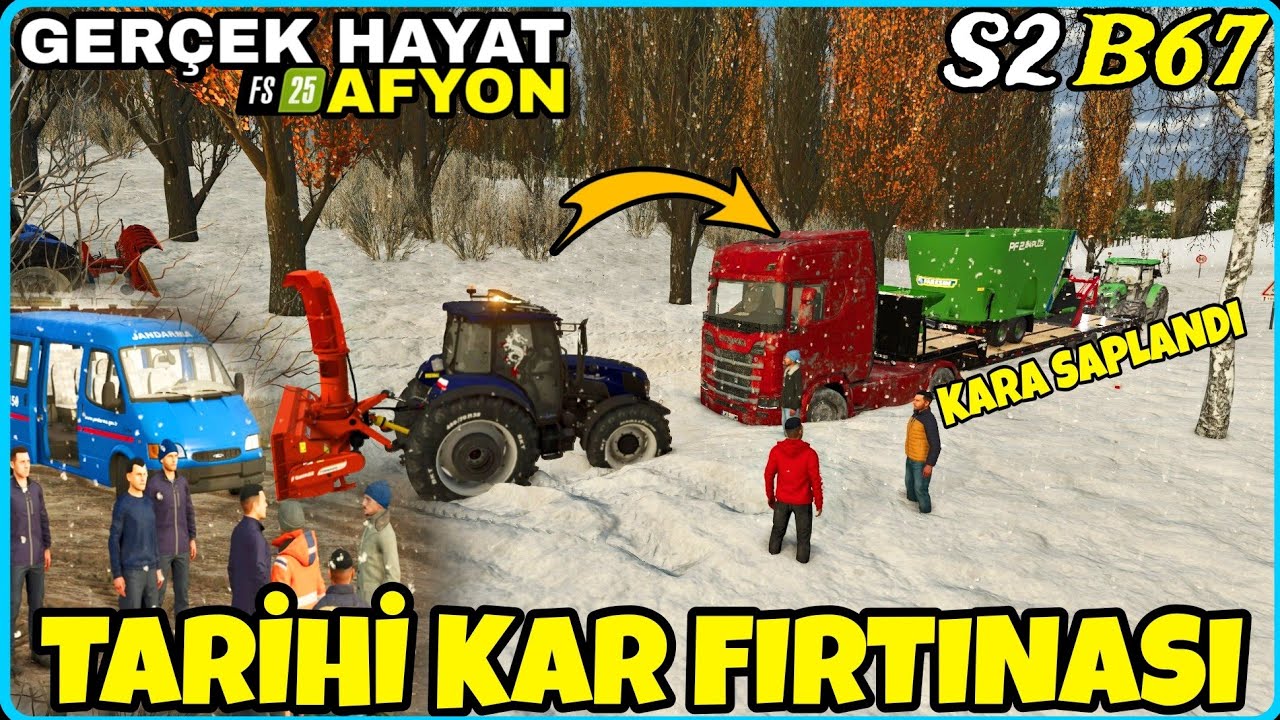 TARİHİN EN BÜYÜK KAR FIRTINASI GELDİ ● AHIR TAMAMLANDI ● MALZEME TIRI KARA SAPLANDI ● GERÇEK HAYAT