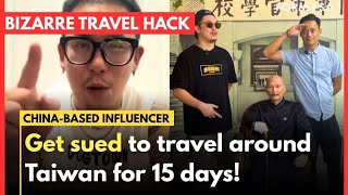 Influencer Offers Bizarre Travel Hack Of Getting Sued To Visit Taiwan For 15 Daystaiwan News