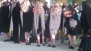 Students Standing And Giving A Rest To Their Feet