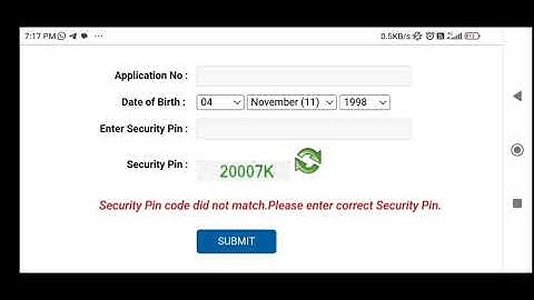 CUET PG 2023 || ERROR SECURITY PIN DID NOT MATCH CITY