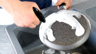 How do I clean the outside of Mechta ™ Nonstick Cookware?