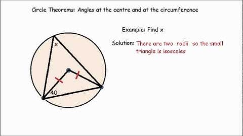 Circle Theorems, angles at the centre and circumference - GCSE maths revision