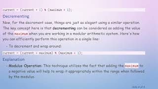 How to Cycle an Integer Between a Minimum and Maximum Value in One Line