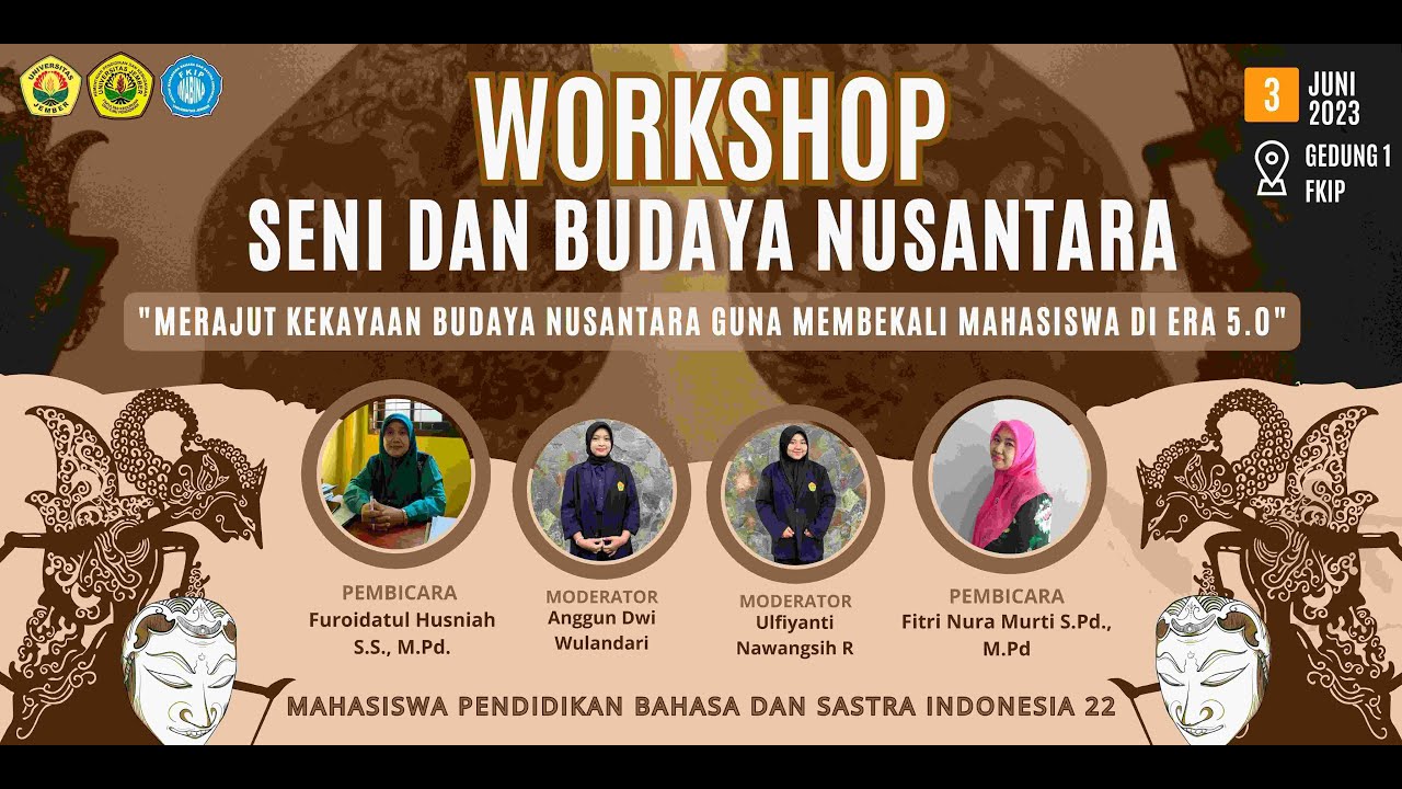🔴 [LIVE] WORKSHOP SENI DAN BUDAYA NUSANTARA - YouTube