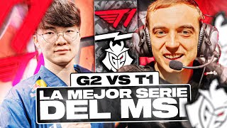 FAKER vs CAPS EN EL MSI 2024 😱 // T1 vs G2 ft Manute y Pochipoom