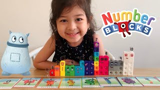 Build Numberblocks mathlink cubes with Gabby | Learn to write and count | Baby Playful #funmath