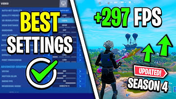 The BEST Settings In Fortnite Chapter 3 Season 4! (FPS Boost & Lower Input Delay)