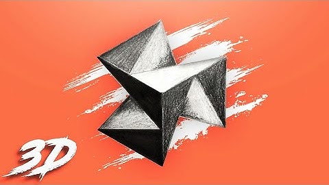 How to draw 3D Polyhedra hexagon step by step tutorial