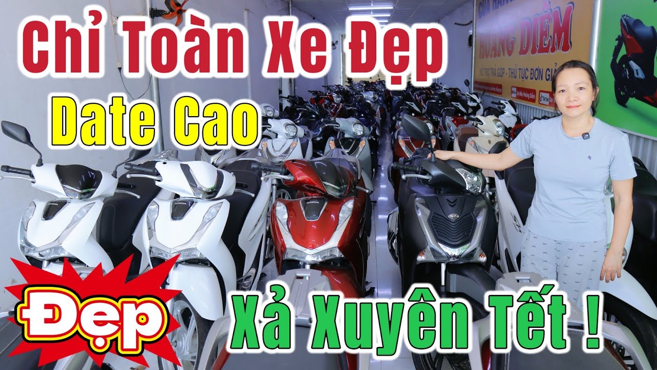 Распродажа к празднику Тет! В наличии великолепные мотоциклы, включая все модели SH, AB 150, Futu...