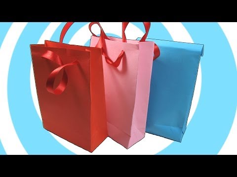 DIY: Paper Gift Bag with/without Handles Instructions