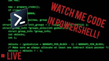 🔴LIVE:Coding in PowerShell with @Mr codester