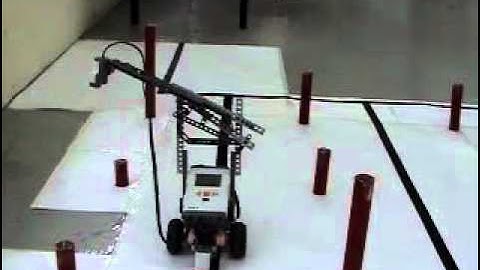 Line Following and Height Calculation using 1 Light Sensor and Ultrasonic Sensor