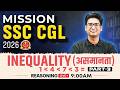 SSC CGL Reasoning Classes 2026 | Inequality Reasoning | Inequality in Reasoning Tricks by Jitin Sir