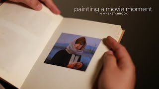 Studio makeover + Painting a Portrait Inspired by the movie Red Desert (1964) 