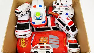 救急車のミニカー走る。坂道緊急走行テスト。サイレンあり。Ambulance mini car run. Slope emergency driving test! There is a siren.