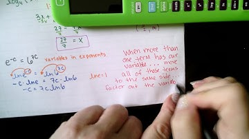 College Algebra 6.6 notes (part 2): Solving Exponential and Logarithmic Equations