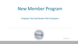 New Member - Employer Pay
